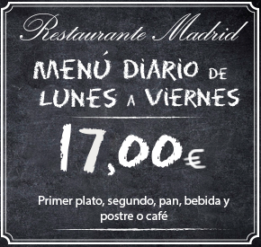 Menú diario Restaurante Madrid en Barajas